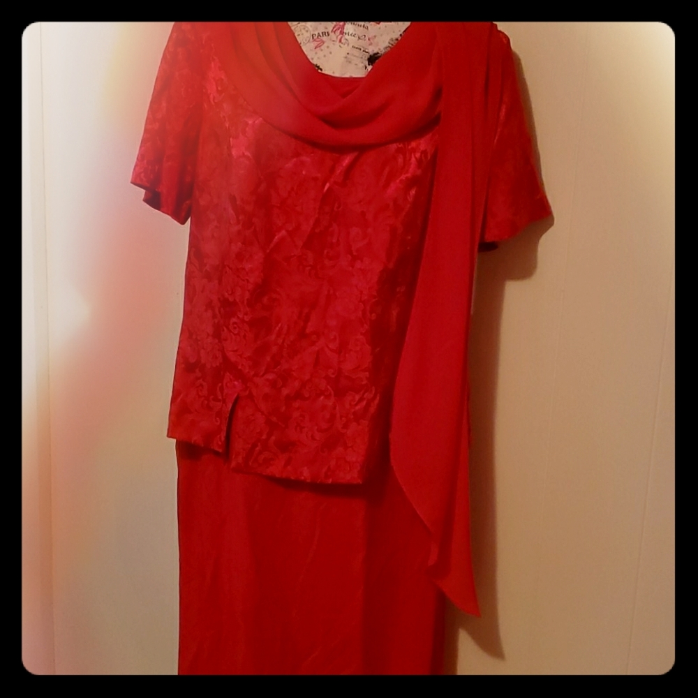 Studio C Red Dress Size 16W